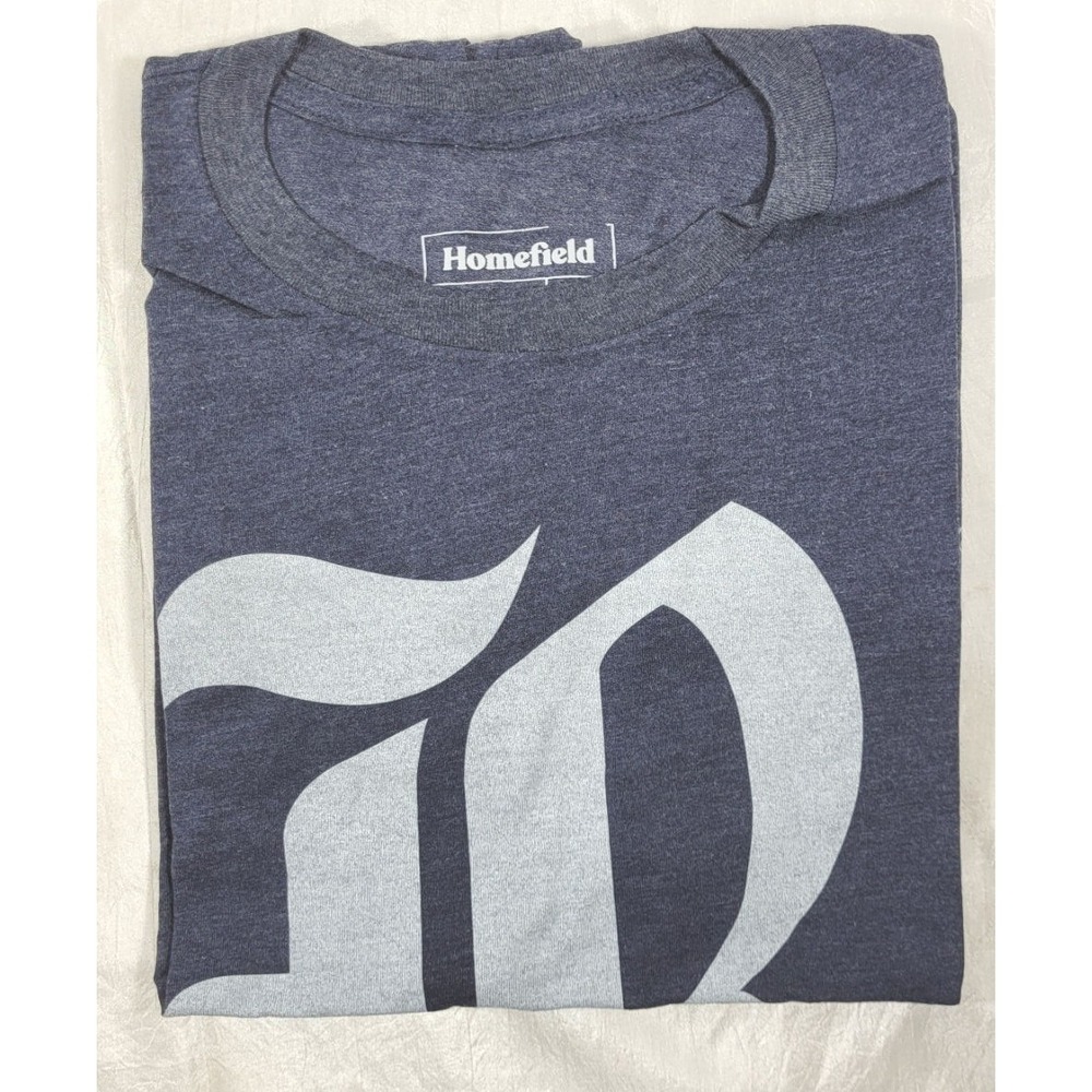 Homefield Rice University Old English "R" Gothic Script T-Shirt - Blue - Large